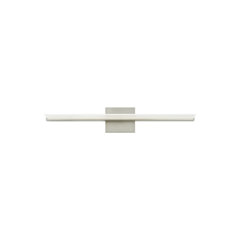 Span 1 - Light LED Bath Bar, 24", Satin Nickel direct/indirect, 3000K