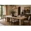 Rectangle Oak Block Dining Table-596878095