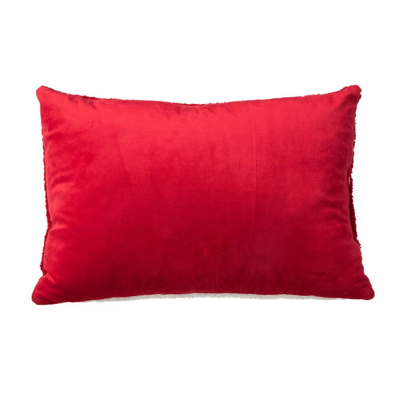 Classic Christmas Trees Hooked Rectangular Throw Pillow