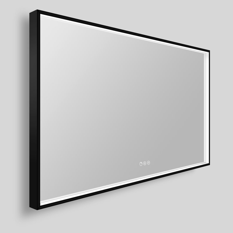 Streamline Rectangular Framed LED Bathroom Vanity Mirror with Defogger, Dimmability, Color Temperature Change