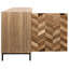 Herringbone 76.5'' W Solid Wood Sideboard