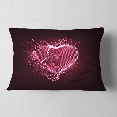 Happy Valentines Day - Abstract Printed Pillow