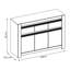 Petronella 130cm W 3 - Drawer Chest of Drawers