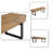 Modern Style 59" Industrial Shoe Bench With metal frame For Entryway-1700964179