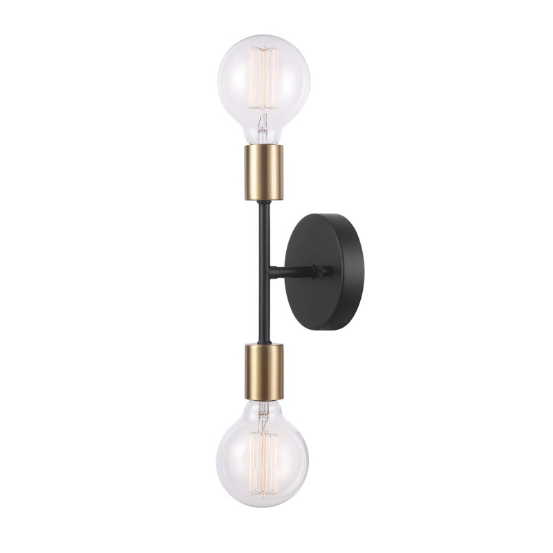 Alexandria 2 - Light Dimmable Vanity Light, Black/Gold