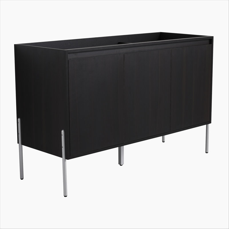 Meuble-lavabo autoportant 48 po avec portes à fermeture douce (ensemble KD) 48 po - évier inclus