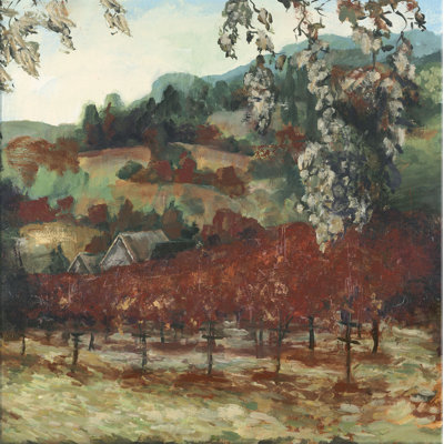 Autumn Vineyard 1 Print Canvas