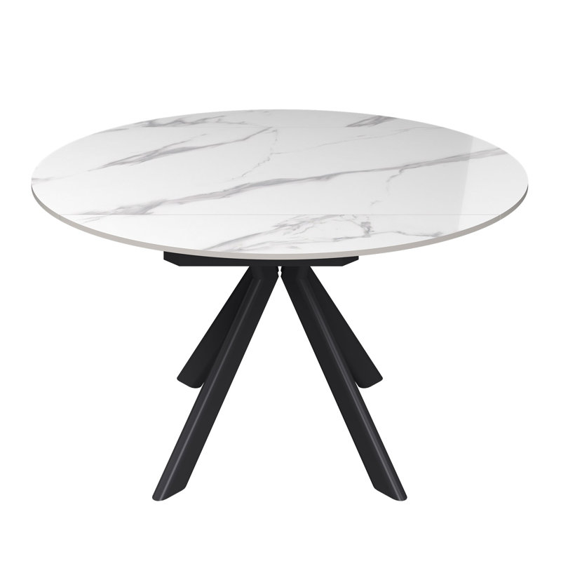 Dining Table, White Gloss / Dark Grey