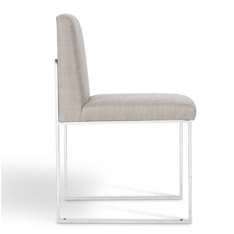 Frozen Fabric Upholstered Side Chair