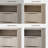  56.5"W Modern Fluted 4-Drawer Dresser With 2 Large Open Storage-918549065