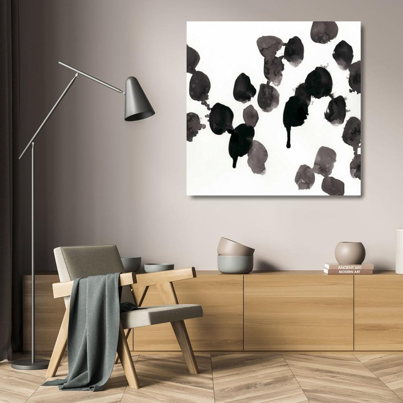 «Red Barrel Studio® Vess, June Erica», reproduction d'art sur toile tendue sous le titre: Gestures monochromes VII