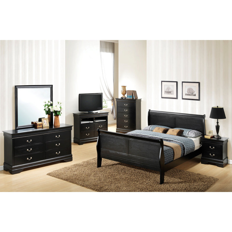 Ginther Bed, Full, Black