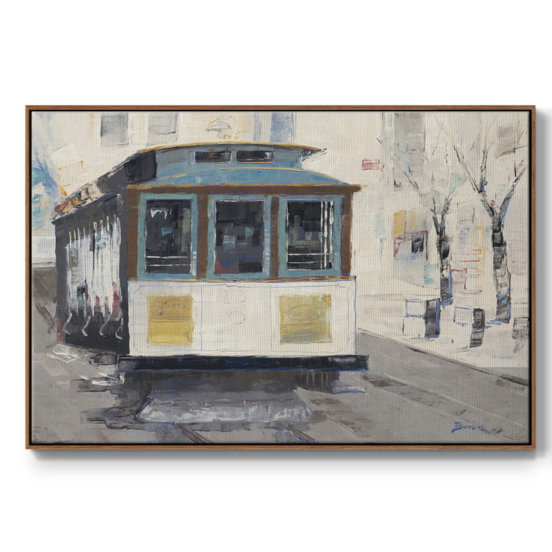 " Cable Town ", Walnut Framed, 17" H x 25" W x 2" D