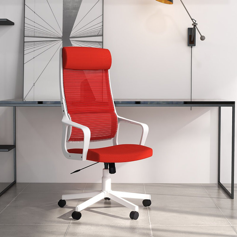 Chaise de travail en filet Northwood, Rouge/blanc