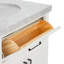 Meuble-lavabo double en bois massif de 66 po avec plateau en marbre de Carrare de 1,5 po Thornaby-1047605994-1008703727