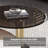 Ninah No-Assembly Required, Modern Light Luxury Round Nesting Coffee Table With 1 Drawer, Glass Rock Panels
