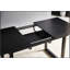 Table de salle à manger carrée extensible avec pieds en métal, conception moderne peu encombrante pour les cuisines et les salles à manger compactes-1449580955