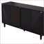 Armoire de rangement 59,6 po à 6 tiroirs en rotin avec glissières de tiroir blanches