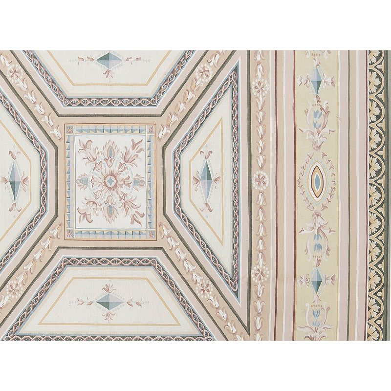 Hand-Knotted High-Quality Beige and Beige Area Rug