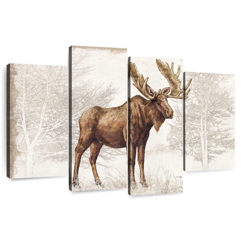 Brampt White Christmas Lodge I, 54" H x 84" W