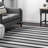 Lena SpinClean Machine Washable Striped Area Rug-2003710039