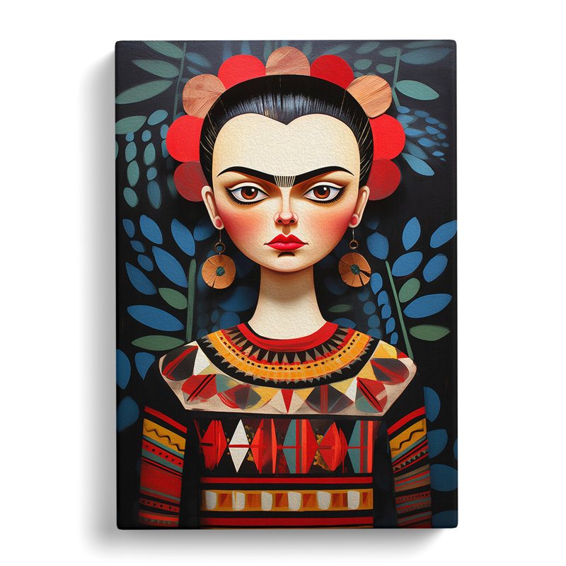 Frida Kahlo Constructivism - Wrapped Canvas, 50cm H x 35cm W x 3cm D