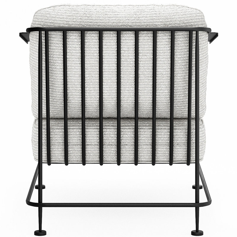 Reed Outdoor Lounge Chair, Matte White