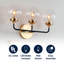 Claudio Contemporary Transitional Iron/Glass LED Vanity Light-44772488-44772491-119338794