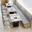 Banc rembourré en similicuir Light Luxury