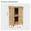 64x40x95cm Wooden Garden Storage Shed