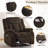39.3" Wide Modern Plush Heated Massage Manual Recliner-1024799610