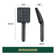MultiFunctional 6-Spray Rectangular Shower Head with Filter and Hose