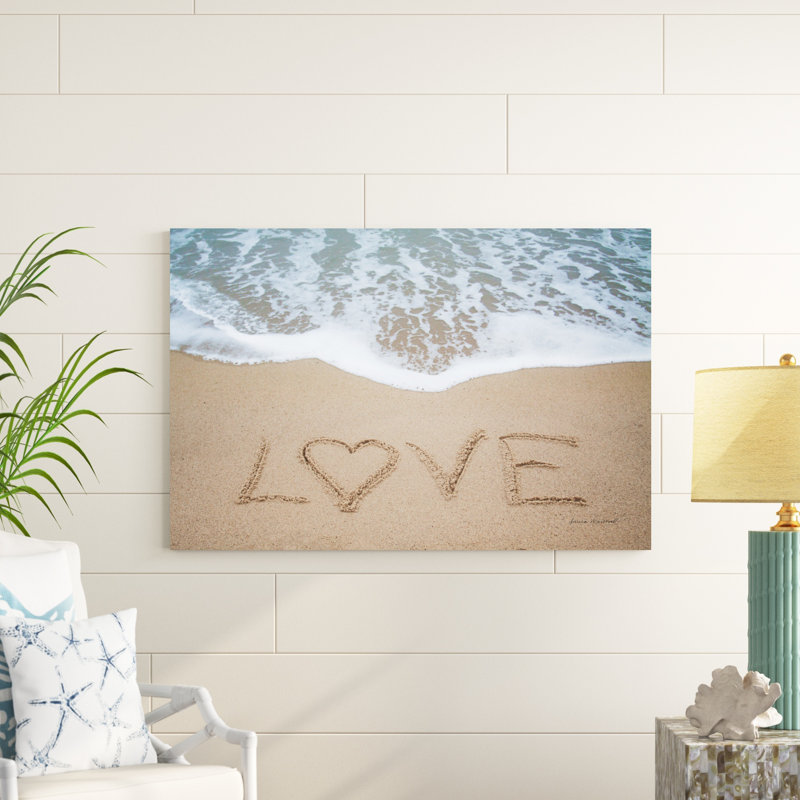 Beach Love II, H 32 po x l 48 po x P 1,25 po