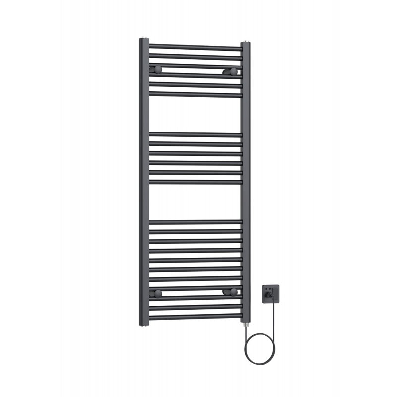 chauffe-serviettes électrique mat, Noir mat