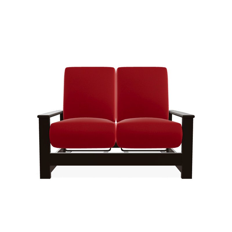 Causeuse profond avec coussins Leeward, Kona, Rouge 1A