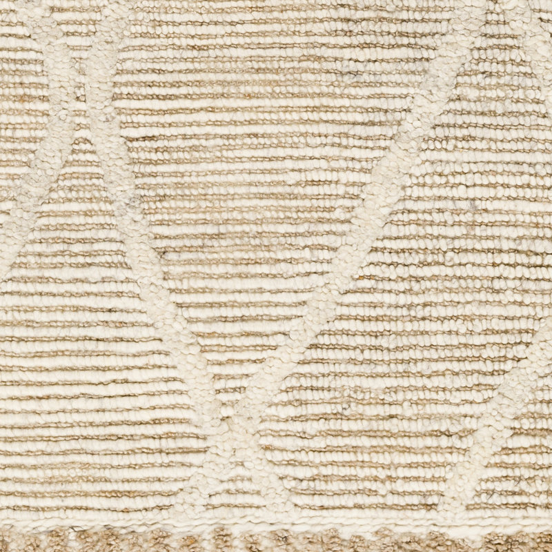 Wool Geometric Area Rug, Rectangle 2' x 3'