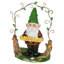 Exhart Solar Trellis Welcome Sign Gnome Statue, 14 Inch