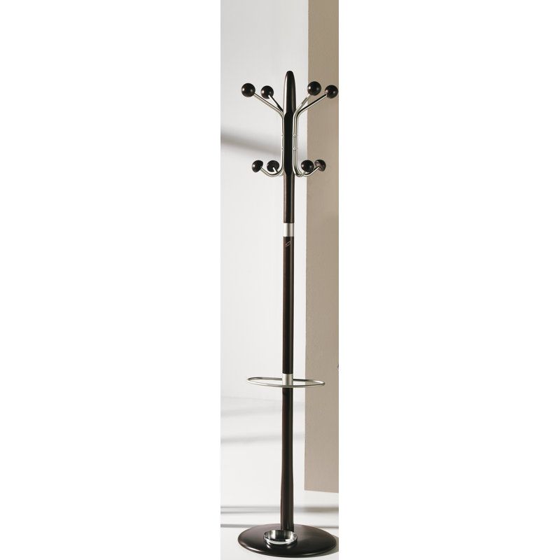 Belew Freestanding 8 - Hook Coat Rack, Wenge