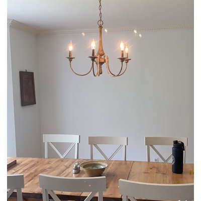 Ethbun 5 - Light Steel Dimmable Chandelier