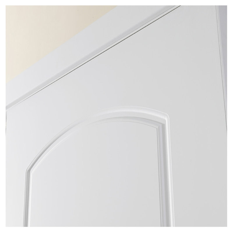 Dalle de porte intérieure stratifiée blanc doux Ovalo, 18 po x 80 po