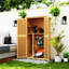Armoire de rangement d'extérieur en bois 5 pi x 3 pi Outsunny