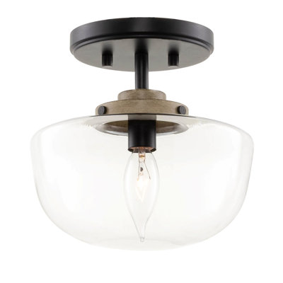 Glass Semi Flush Mount