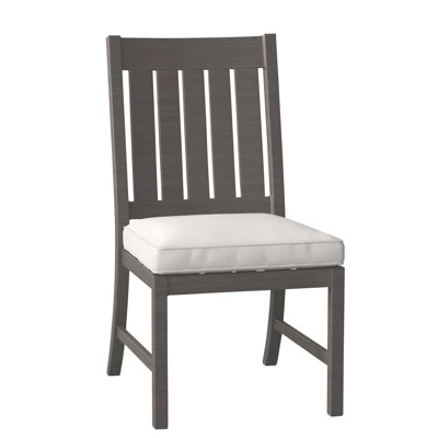 Club/Croquet Aluminum Side Chair - Slate Gray