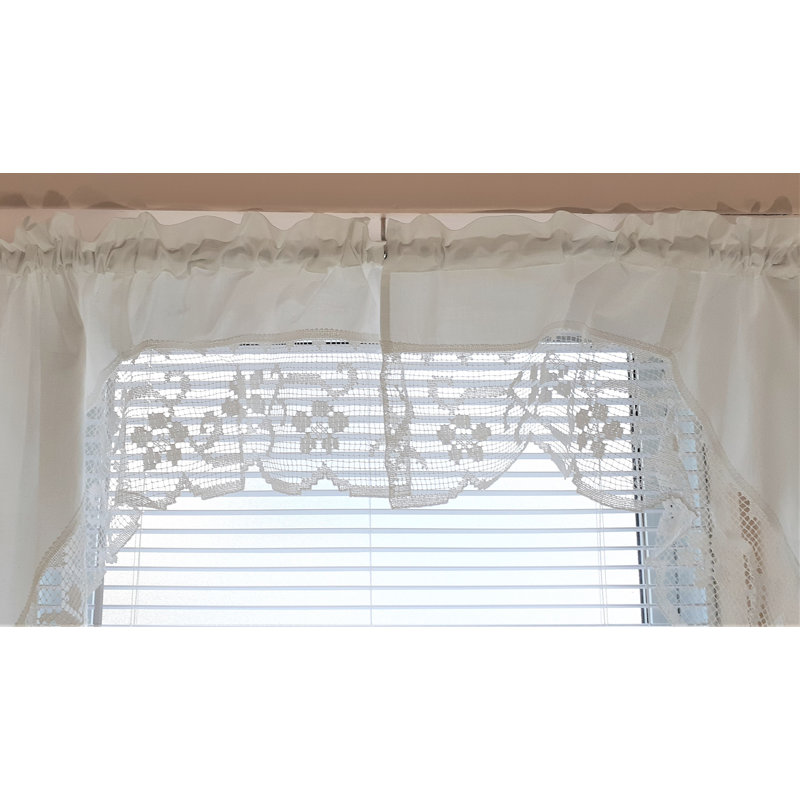 Maybery Cotton Floral Swag Window Valance