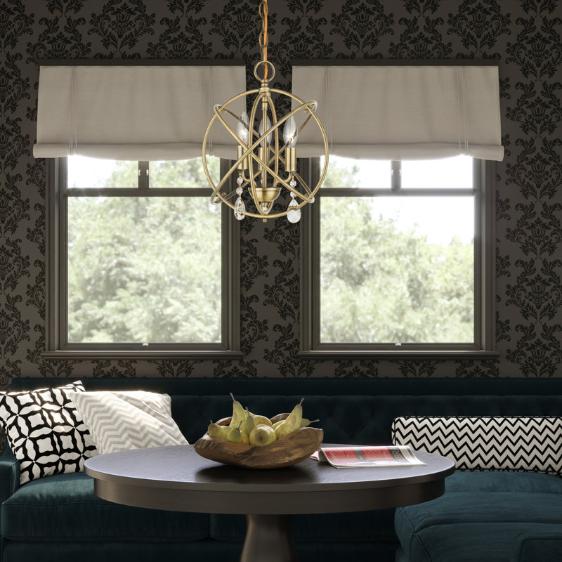 Laclair 3 - Light Pendant, Antique Brass, 12.25" H x 12.625" W x 12.625" D