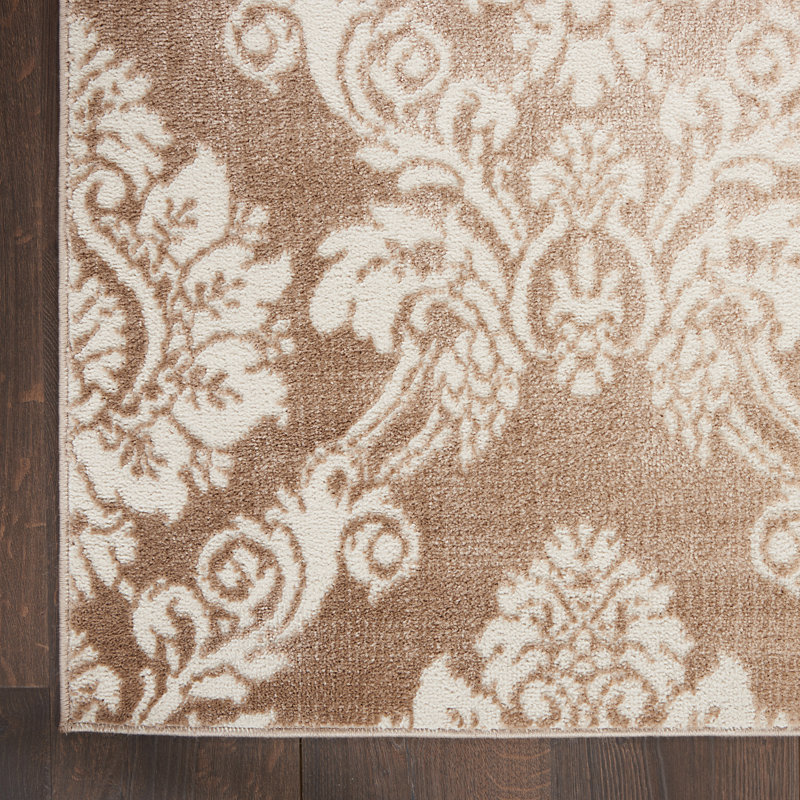 Ibrahim Damask Indoor Rug, Rectangle 2' x 3'