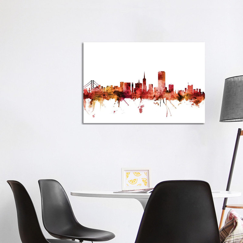 San Francisco, California Skyline by Michael Tompsett - Wrapped Canvas Gallery-Wrapped Canvas Giclée