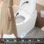 Bidet de toilette en céramique intelligent avec capteur de pied, siège chauffant, nuit, buse autonome, ralentisseur silencieux, buse autonettoyante à capteur à fermeture en douceur, chasse d'eau,