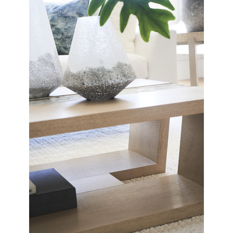 Sunset Key Fischer Floor Shelf Coffee Table with Storage