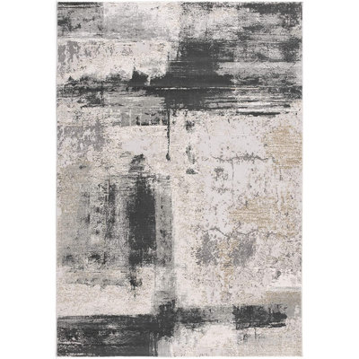 Tapis crème et gris